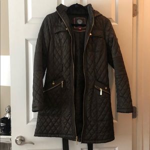 Army green Vince camuto quilted jacket